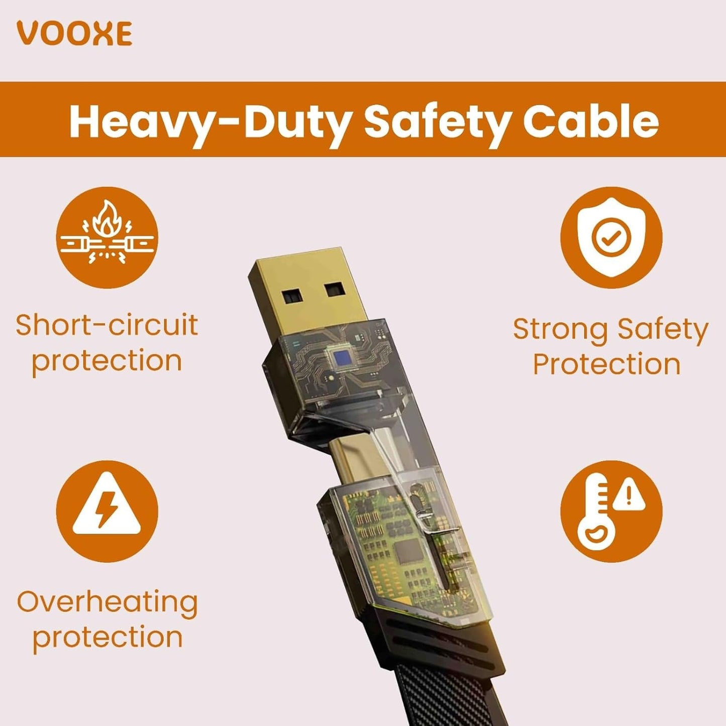 4-in-1 Charging Cable | Type-C, Micro USB & Lightning | Fast Charging & Data Transfer