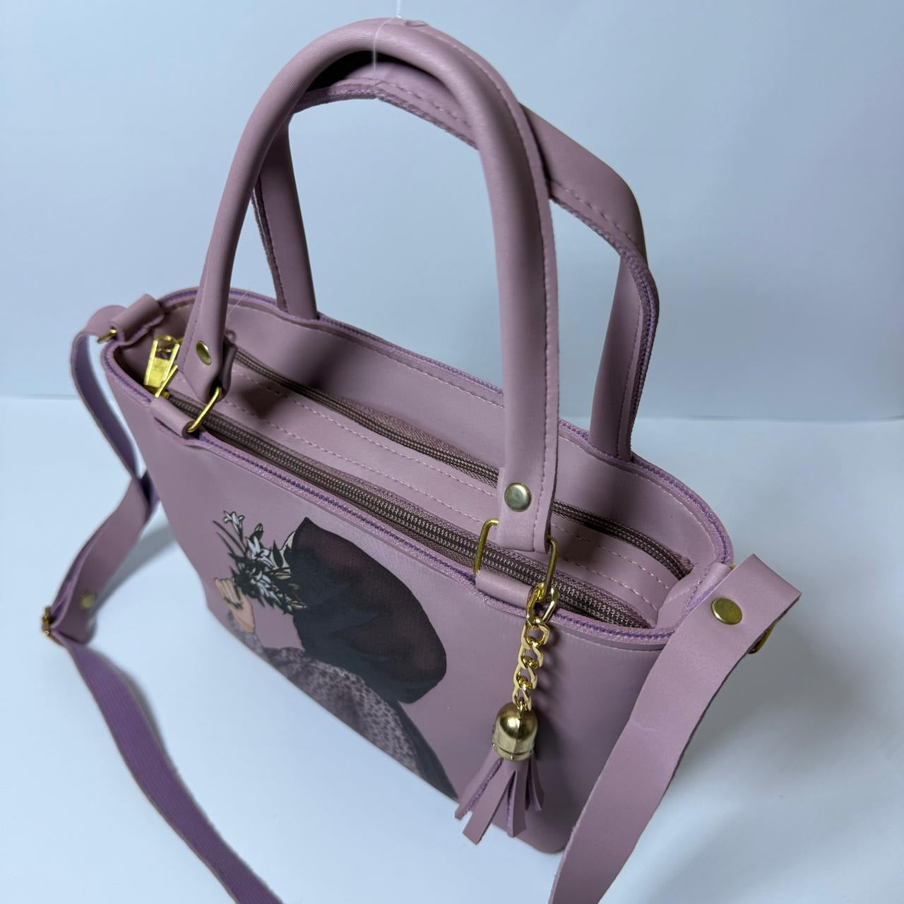 Handbags For Girls latest Printed Hijabi Girl design